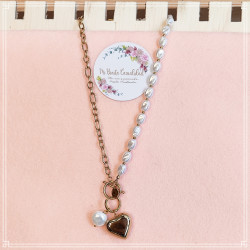Collar "Corazón Perla"