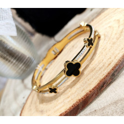 Brazalete flor con brillos
