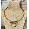 Collar Cordón "Omega" Marrón