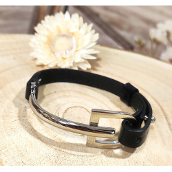Pulsera Cuero "Hebilla"