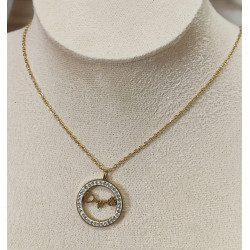 Collar Brillos "Cardiograma Amor Perruno/Gatuno"