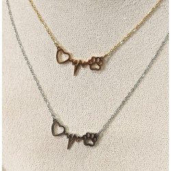 Collar fino "Cardiograma...