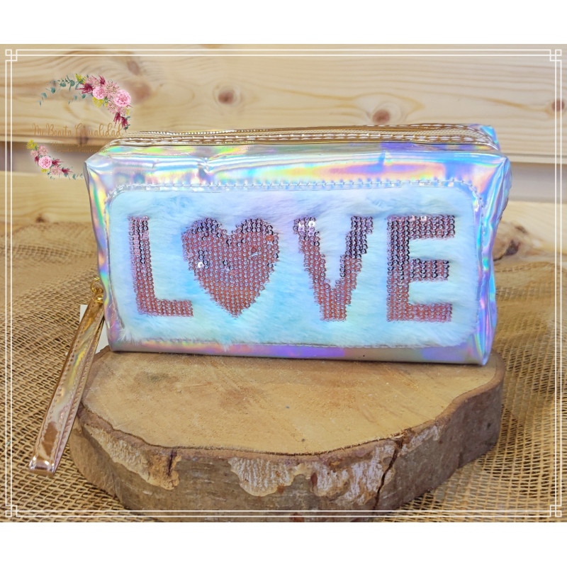 Neceser Opalescente "Love & Pink"