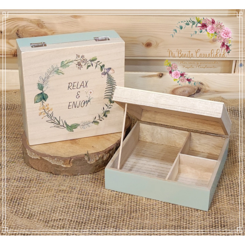 Joyero Madera "Relax & Enjoy"