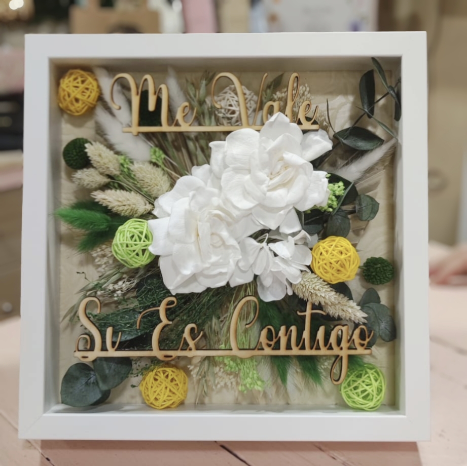 Cuadro Gardenias 3D