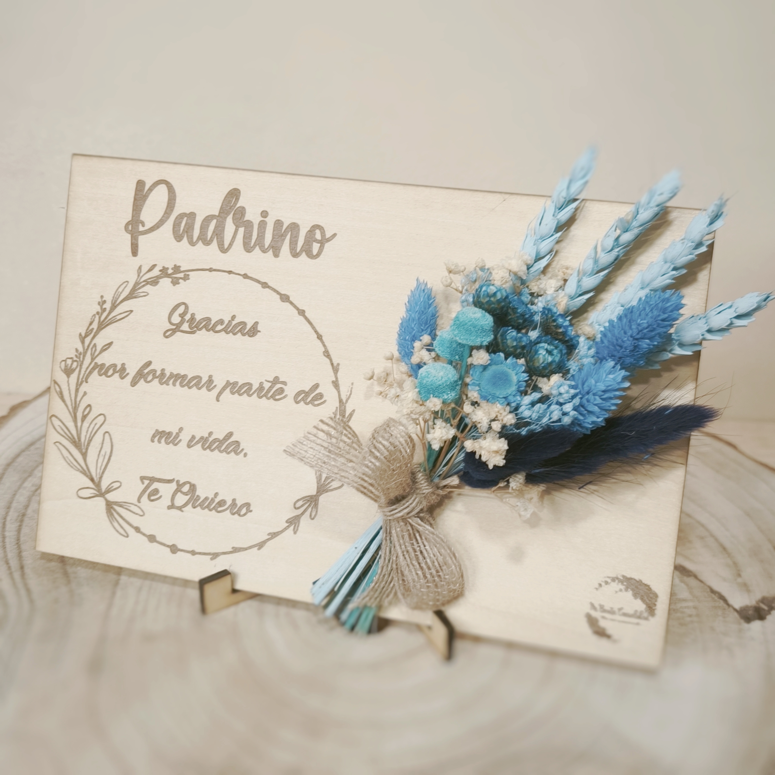 Postal Madera "PADRINO"