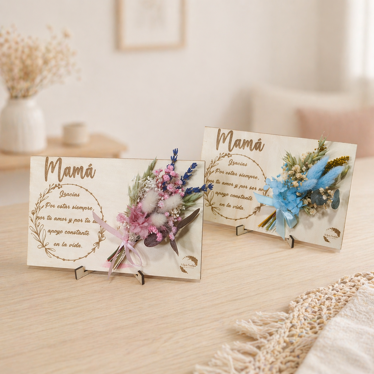 Postal Madera "Mamá"